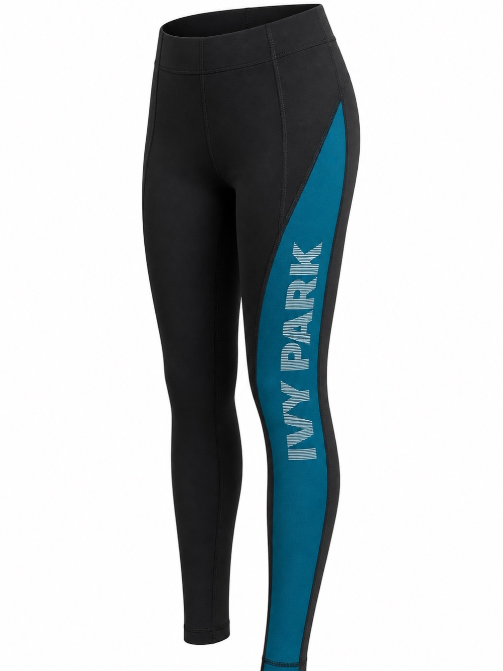 Ivy Park Beyonce Women’s Athleisure Leggings Black Teal Sz medium